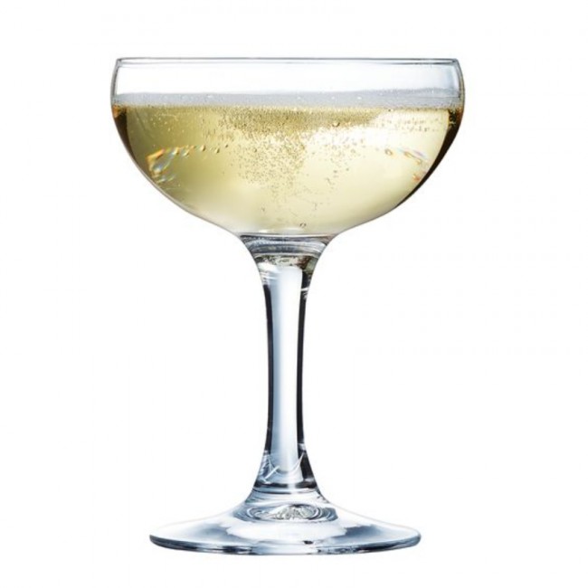 Coupe de champagne transparente 0.17qt / 16cl - Lot de 12 - Elegance - Arcoroc