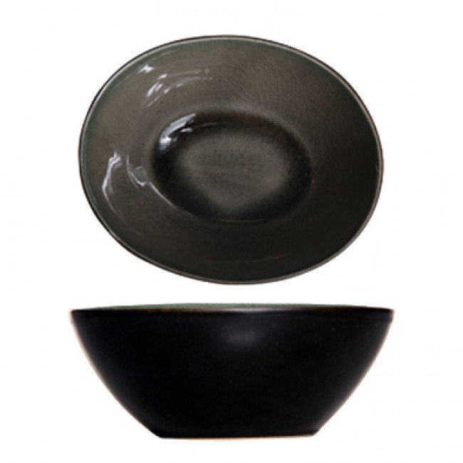 Cup black and green 4" / 10.5cm - Laguna Verde - Cosy & Trendy