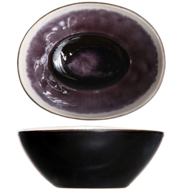 Cup black and purple 4" / 9cm - Laguna Viola - Cosy & Trendy