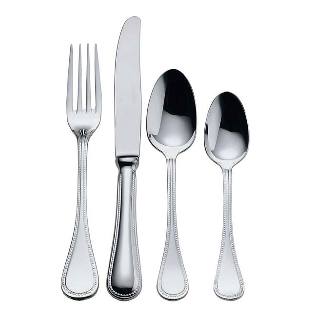 Couteau à dessert 18/10 3,5mm - Lot de 6 - Perle - Couzon