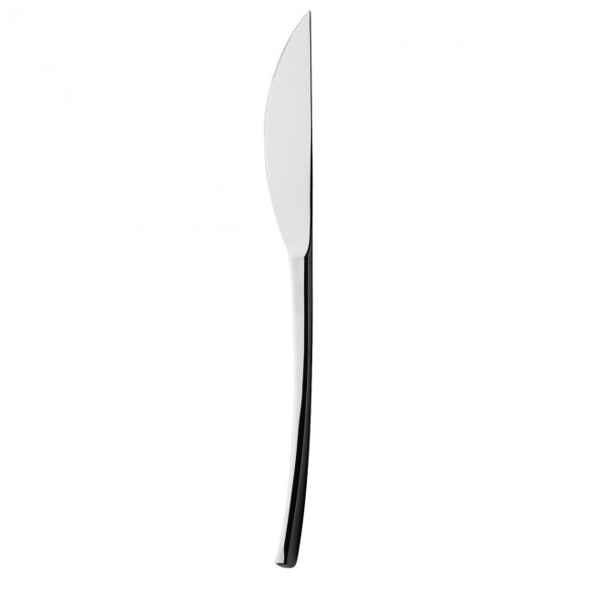 Flat handle dessert knife plain blade - 18/10 stainless steel - Set of 6 - Lot de 6 - Solstice - Guy Degrenne