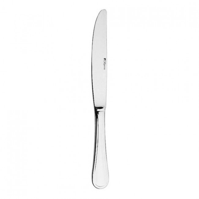 Couteau de table, manche plat, lame scie en inox 18/10 de 3mm finition miroir - Lot de 6 - Confidence - Guy Degrenne