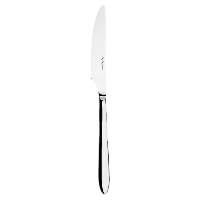 Flat handle table knife serrated blade - 2,5mm thick 18/10 stainless steel - Norway - Guy Degrenne