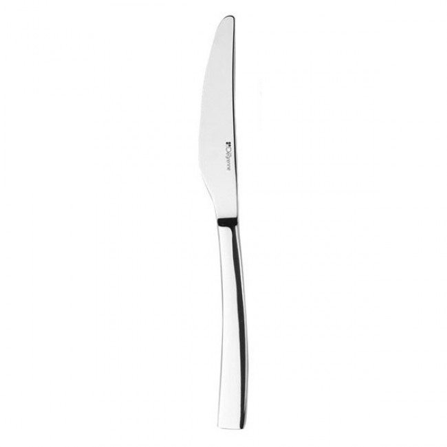 Couteau de table, manche plat, lame scie en inox 18/10 de 3,5mm - Lot de 6 - Astrée Miroir - Guy Degrenne