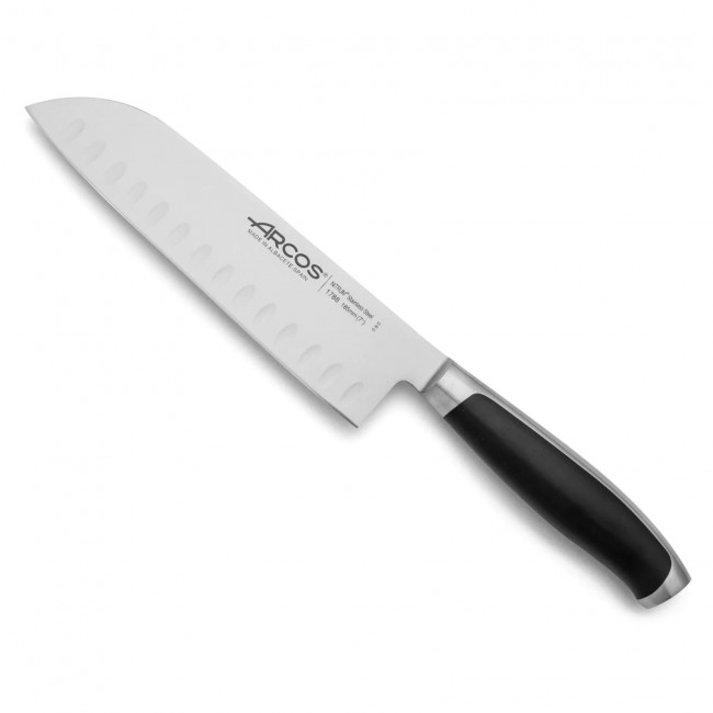 Santoku chef's knife - 18,5cm blade Nitrum stainless steel - Singly sold