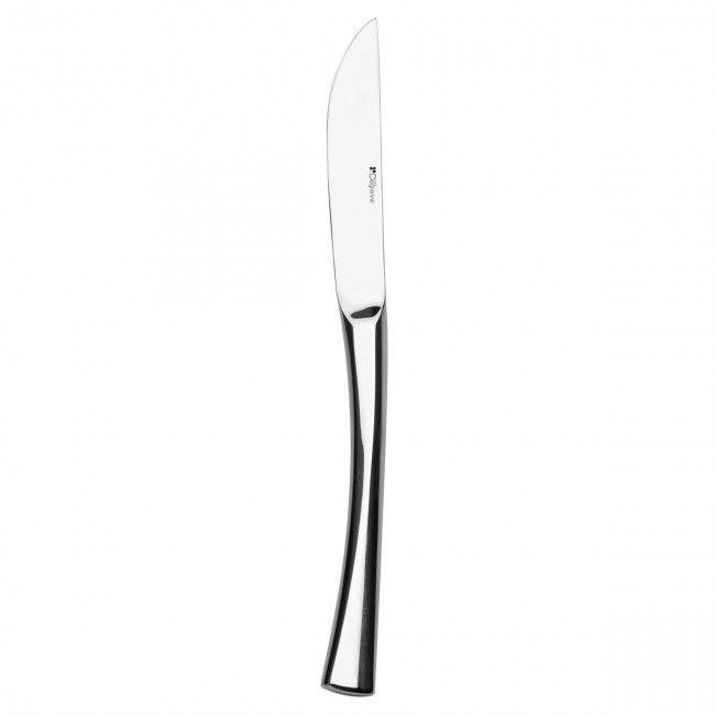 Flat handle dessert knife serrated blade - 18/10 stainless steel - Set of 6 - Solstice - Guy Degrenne
