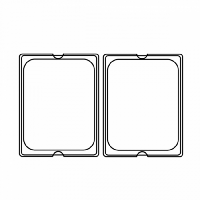 Stainless steel lid GN 1/2 32.3X26.5cm / 13x10" for reference 181.67/68 - AZ Boutique