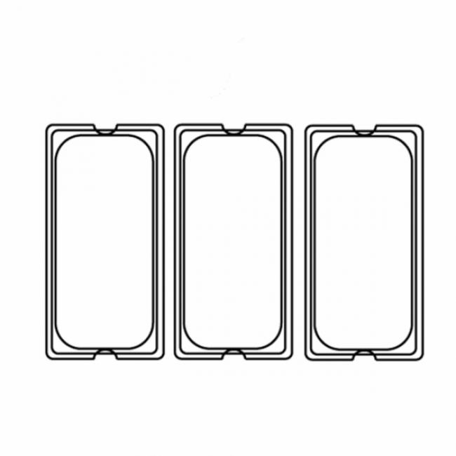 Stainless steel lid GN 1/3 32.5X18cm / 13x7" for reference 181.70/71 - AZ Boutique