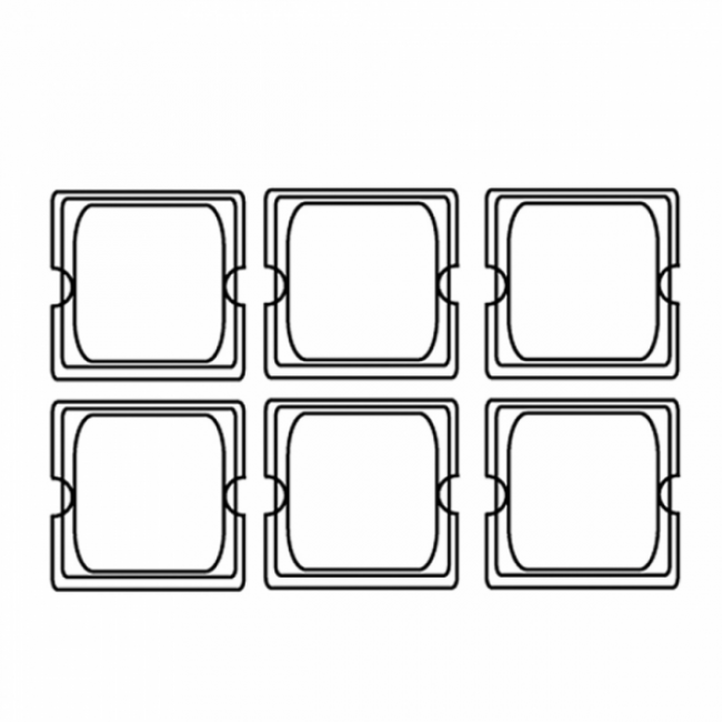 Stainless steel lid GN 1/6 17.6X16cm / 7x6" for reference 181.75 - AZ Boutique
