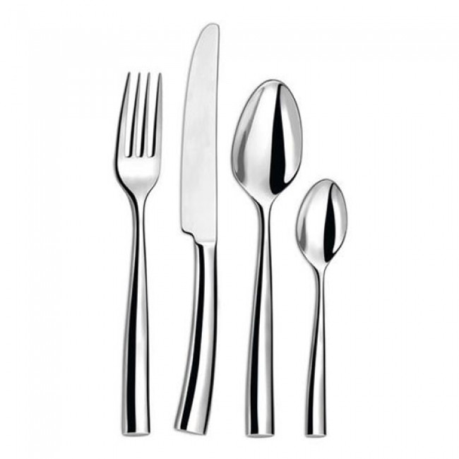 Ménagère 120 pièces en inox forgé 18/10 8mm - Silhouette Miroir - Couzon