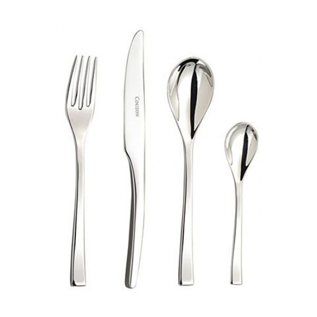 Dessert / fish fork - Wrought inox 18/10 - Sold by 6 - Steel - Couzon