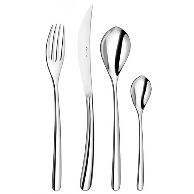 Moka spoon - 3mm thick 18/10 stainless steel - Set of 6 - Elixir - Couzon