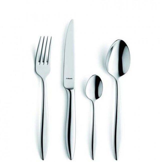 Mocha spoon - 4mm thick wrought 18/10 stainless steel - Sold by 6 - Tendence - Amefa