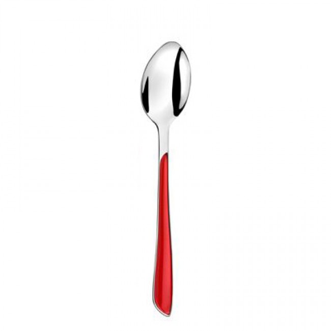 red table spoon - 2mm thick 18/0 stainless steel - red eclat - amefa