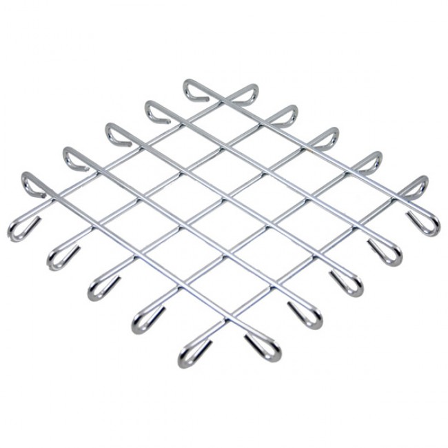 Plate mat square in stainless steel 22cm x 22cm x 2cm - Wire - Cosy & Trendy