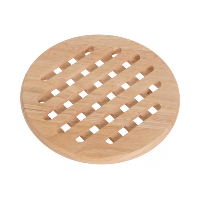 Plate mat round in wood 19,5cm x 1,5cm - Bois - Cosy & Trendy