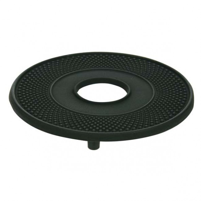Round Teapot mat 5.12in / 13.5cm in black cast iron - Theekan Fonte - Cosy & Trendy