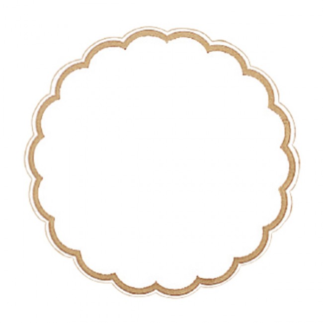 Dessous de verre neutre en papier tissu 9 plis  Ø 9cm - Lot de 250 - Dessous de verre - AZ boutique