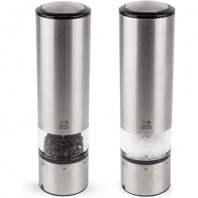 Duo electric touch pepper and salt mills 7.9" / 20cm U'Select stainless steel - Elis Sense - Peugeot