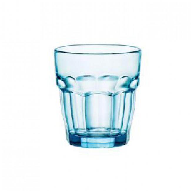 Gobelet forme basse teinté bleu 27cl - Lot de 6 - Rock Bar - Bormioli Rocco