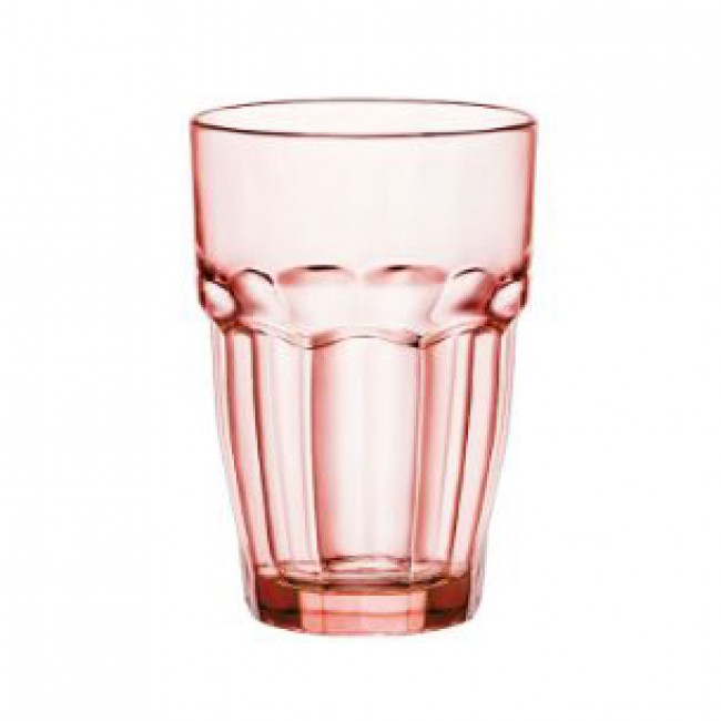 Tinged peach/orange highball glass 0.39qt - Rock Bar - Bormioli Rocco