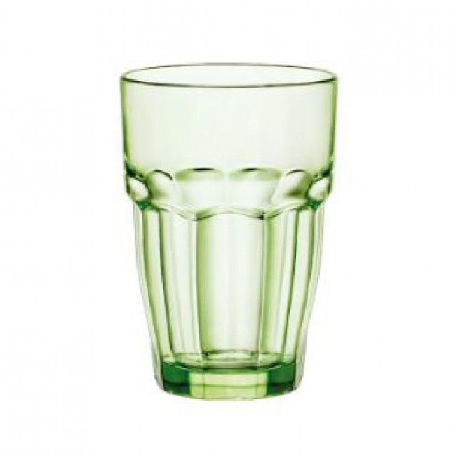Tinged green highball glass - 37cl - Sold by 6 - Rock Bar - Bormioli Rocco