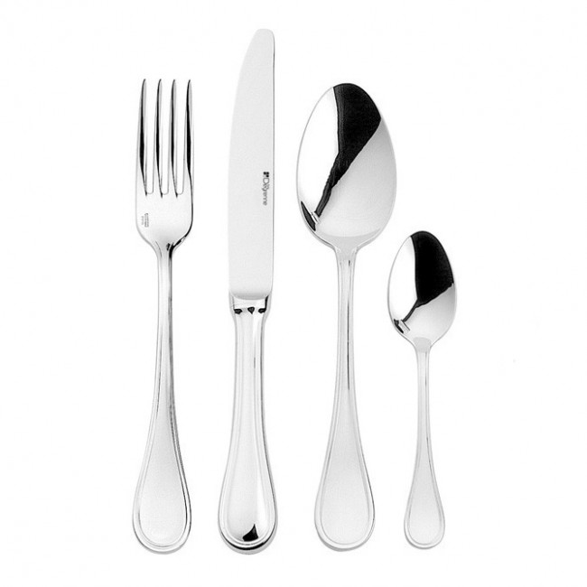 Fourchette à dessert en inox 18/10 de 3,5mm finition miroir - Lot de 6 - Verlaine - Guy Degrenne