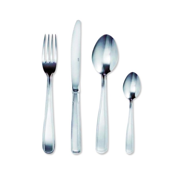 Fish fork 2mm thick 18/0 stainless steel set of 6 - Double Filet - Amefa