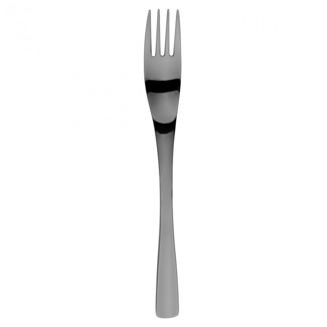 Dessert fork - 18/10 stainless steel - Set of 6 - XY Black Mirror- Guy Degrenne