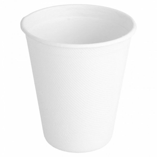 White cellulose cup 8.8 oz / 260 ml - Set of 50 - Bionic - AZ Boutique
