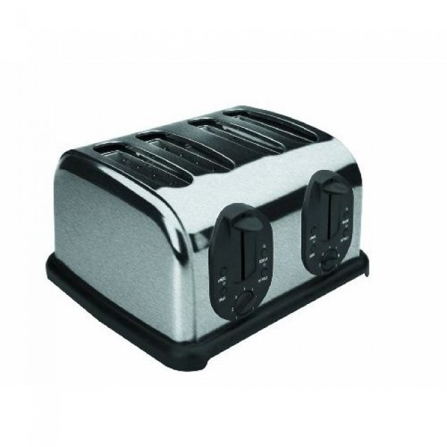 Grille-pain automatique inox quatre tranches - 1000w - Grille-pain - Lacor