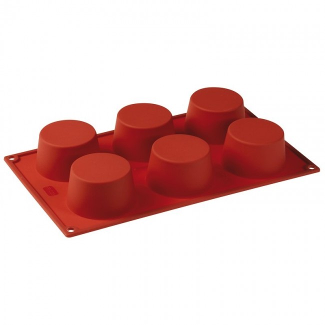 Moule flexible en silicone - 6 muffins - Flexipad - Paderno