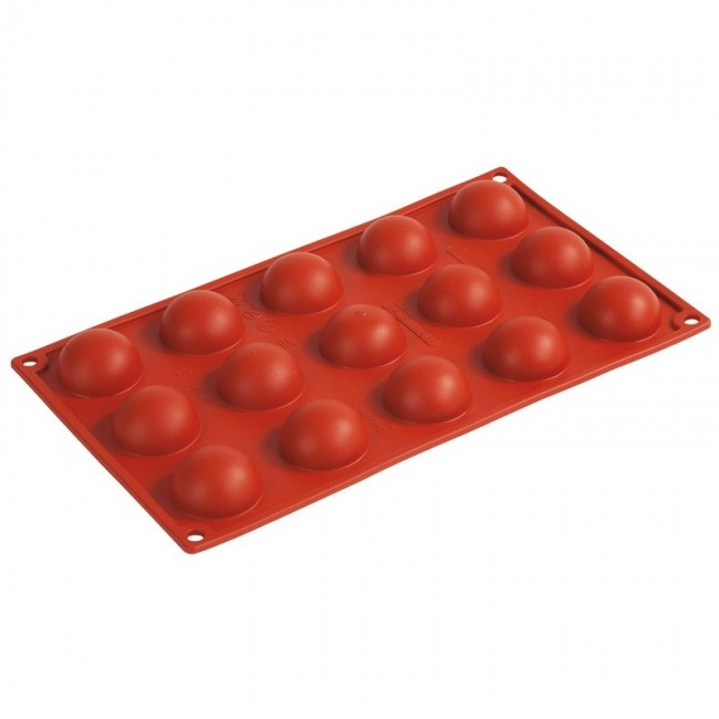 Moule flexible en silicone - 15 demi-sphères - Flexipad - Paderno