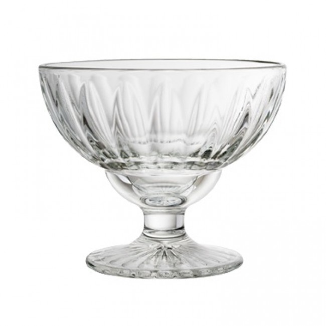 Grande coupe à glace 40cl en verre pressé - Lot de 6 - Elise - La Rochère