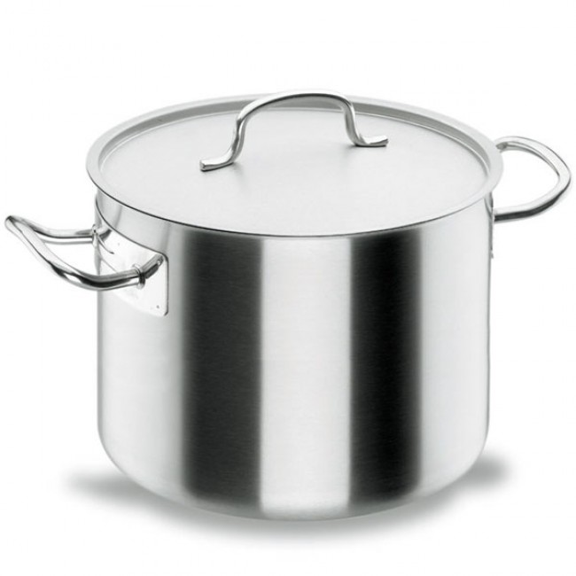 Short stock pot Ø 20cm with lid - induction stainless steel 18/10 - Chef Classic - Lacor