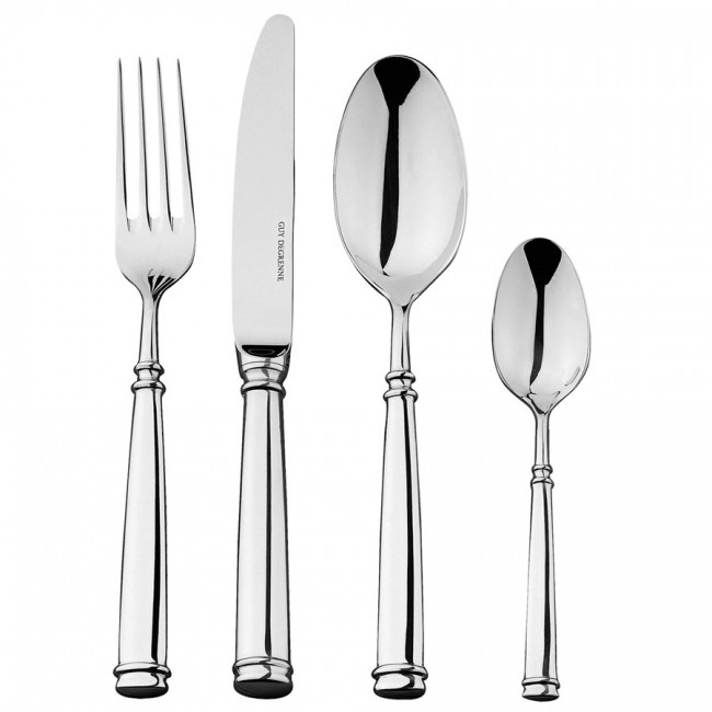 Ménagère 84 pièces en inox 18/10 finition miroir - Absolu - Guy Degrenne