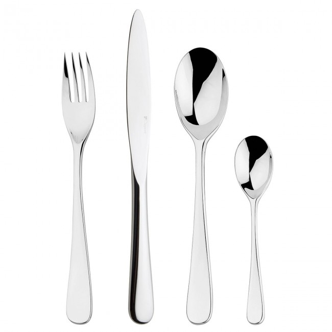 24 pieces cutlery set stainless steel 18/10 mirror finishing - Aquatic - Guy Degrenne