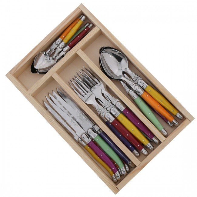 24 piece cutlery set 18/10 inox - Gift box - Taste - Sambonet
