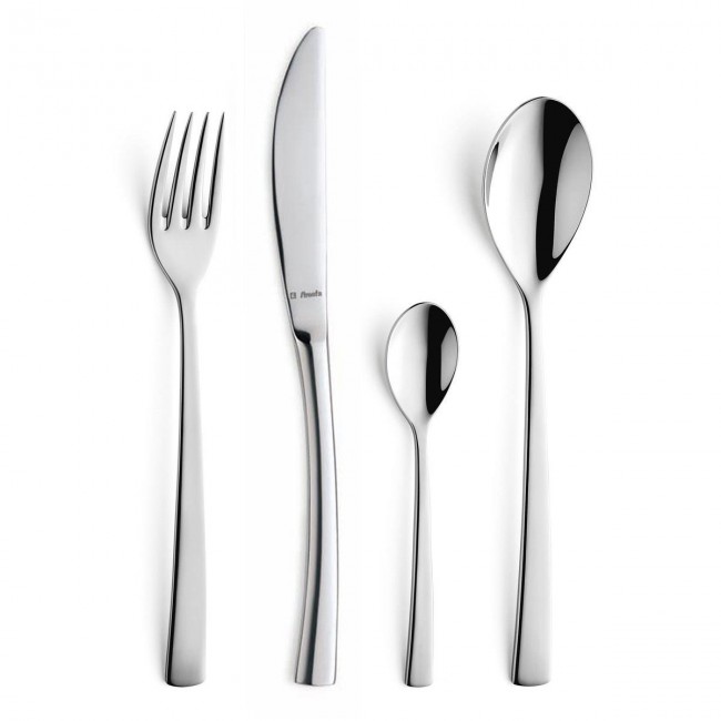96 piece cutlery set 18/10 stainless steel mirror-finished - Aurora - Amefa