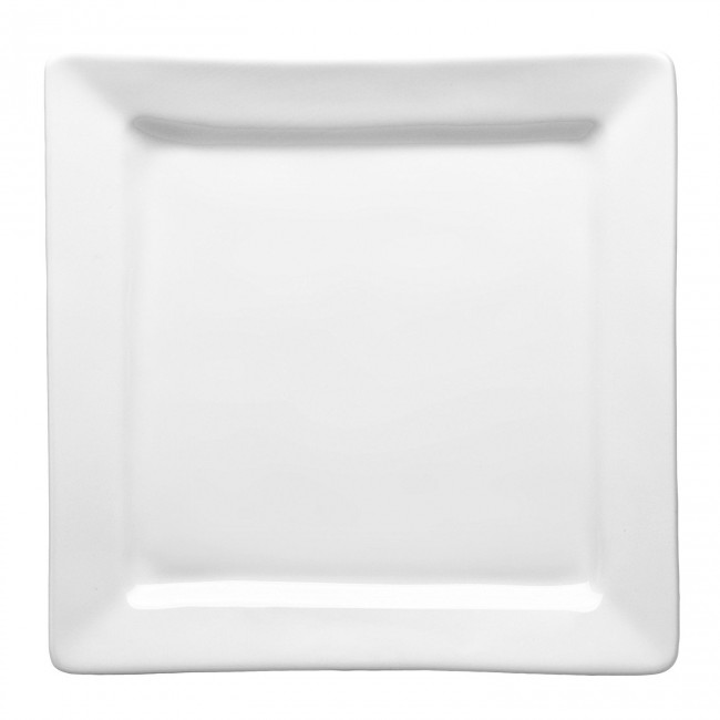 Square porcelain mini plate 4" / 11cm x 4" / 11cm white - Quartet 