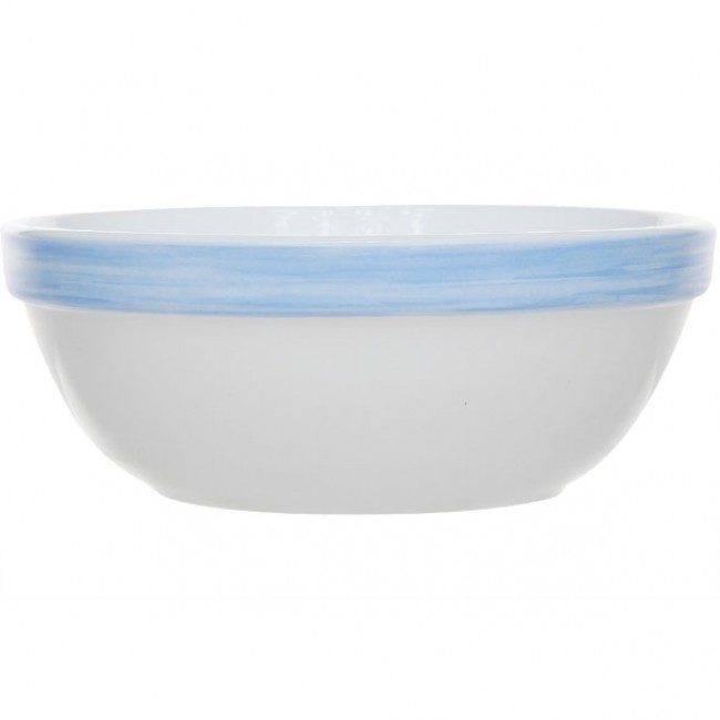 Mini salad bowl blue white arcopal 5" / 12cm - Brush Bleu - Arcoroc