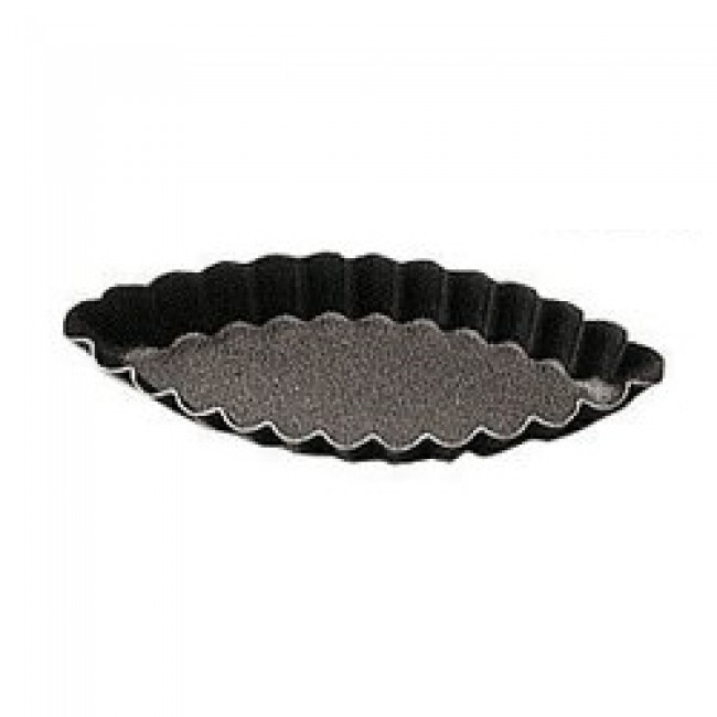 8cm non-stick fluted oval boat mold - Singly sold - Paderno