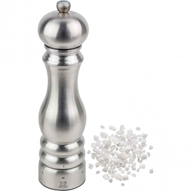 Stainless steel salt mill Paris Chef u'Select 8.7" / 22cm - Paris Specials - Peugeot