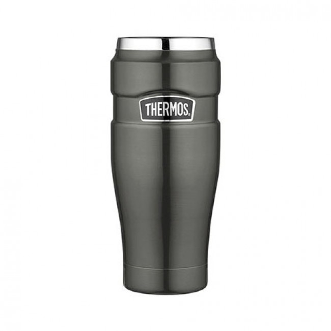 Stainless steel insulated mug 47cl / 16oz grey - King - Thermos