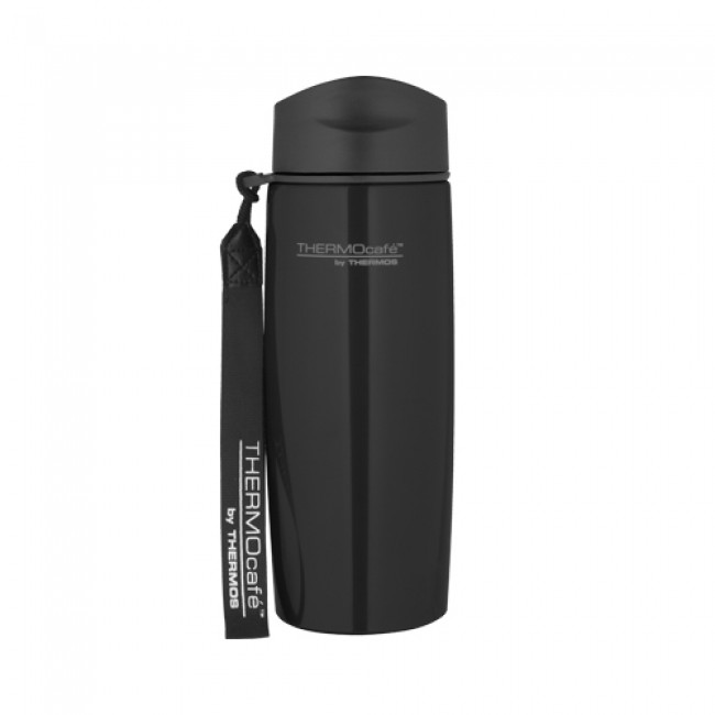 Stainless steel insulated mug with strap 35cl / 12oz black - Urban - Thermos