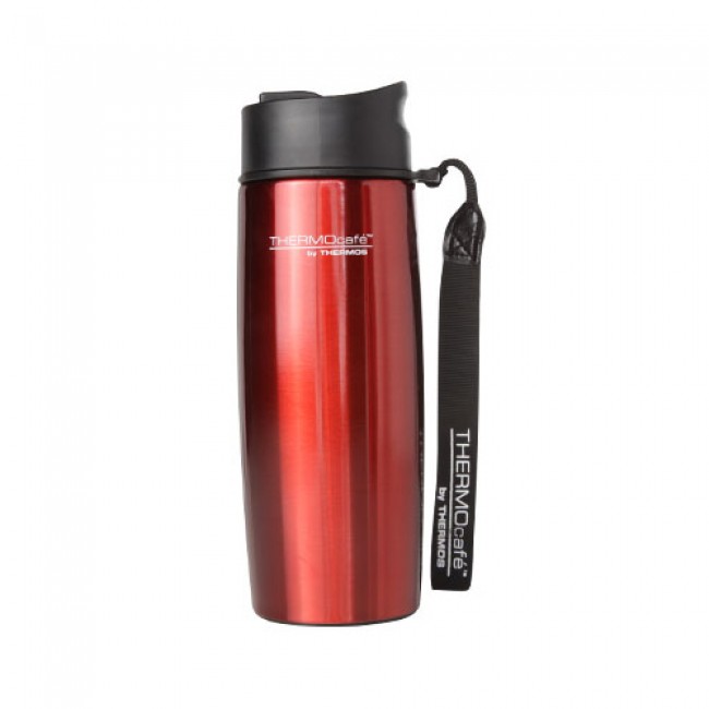Stainless steel insulated mug with strap 35cl / 12oz red - Urban - Thermos