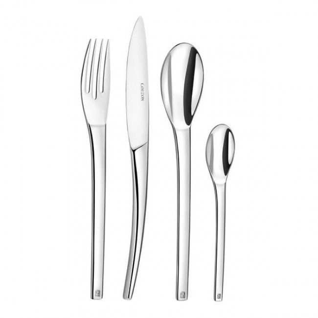 Ménagère 120 pièces en inox 18/10 4mm finition miroir - Neuvième Art - Couzon