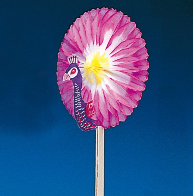 Pique décoration coloré pour glace paon 15cm - Lot de 144 - Décorations glace - AZ boutique