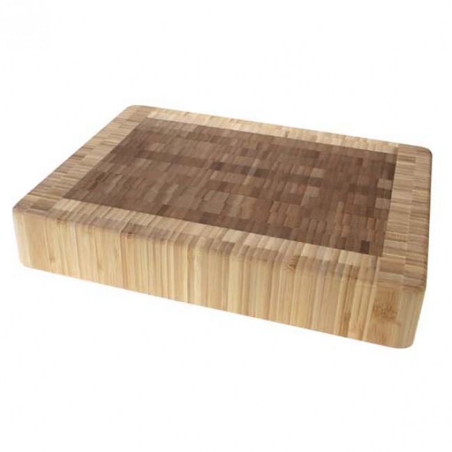 Bamboo wooden cutting board 36cm x 26cm x 6cm - Chad - Cosy & Trendy