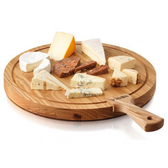 Round oakwood cheese board ⌀40cm/15,7cm - size L  - Life - Boska - Life - Boska